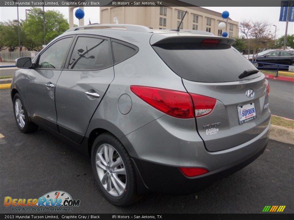 2013 Hyundai Tucson Limited Graphite Gray / Black Photo #6