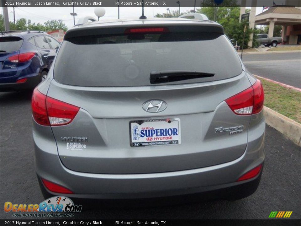 2013 Hyundai Tucson Limited Graphite Gray / Black Photo #7
