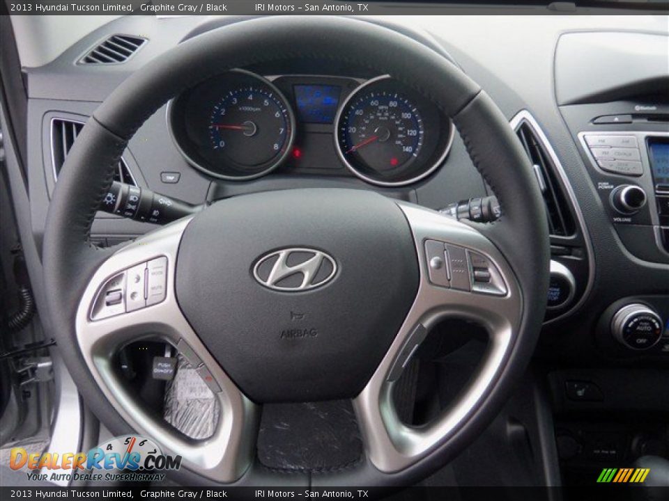 2013 Hyundai Tucson Limited Graphite Gray / Black Photo #14