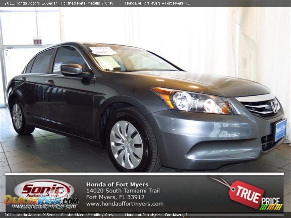 2011 Honda Accord LX Sedan Polished Metal Metallic / Gray Photo #1