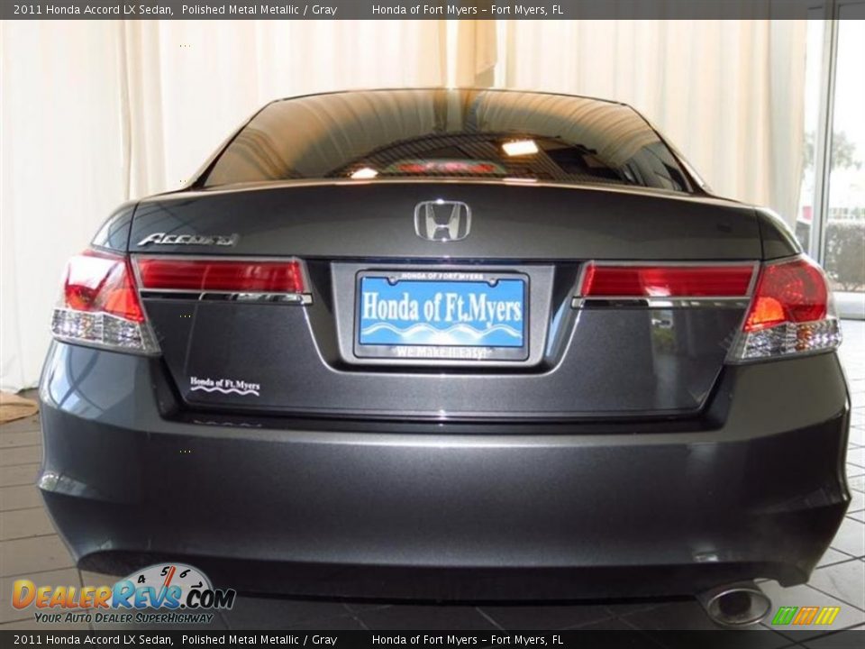 2011 Honda Accord LX Sedan Polished Metal Metallic / Gray Photo #4