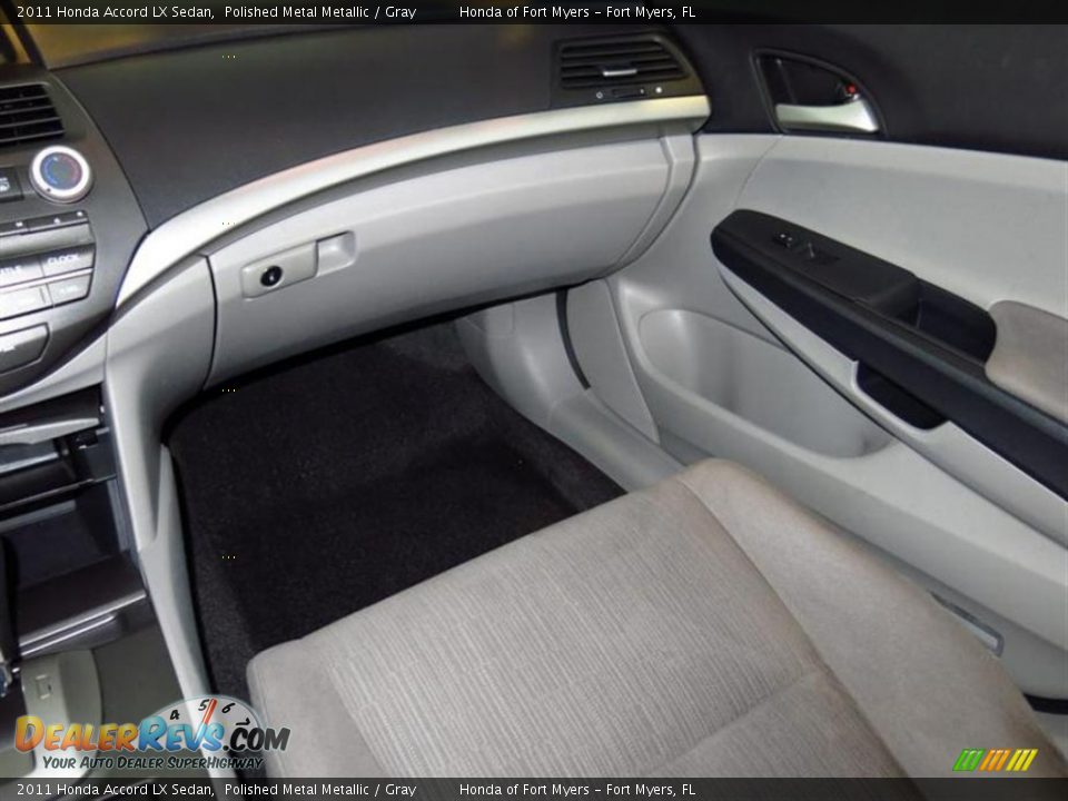2011 Honda Accord LX Sedan Polished Metal Metallic / Gray Photo #13