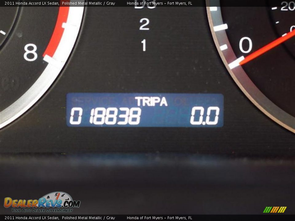 2011 Honda Accord LX Sedan Polished Metal Metallic / Gray Photo #25