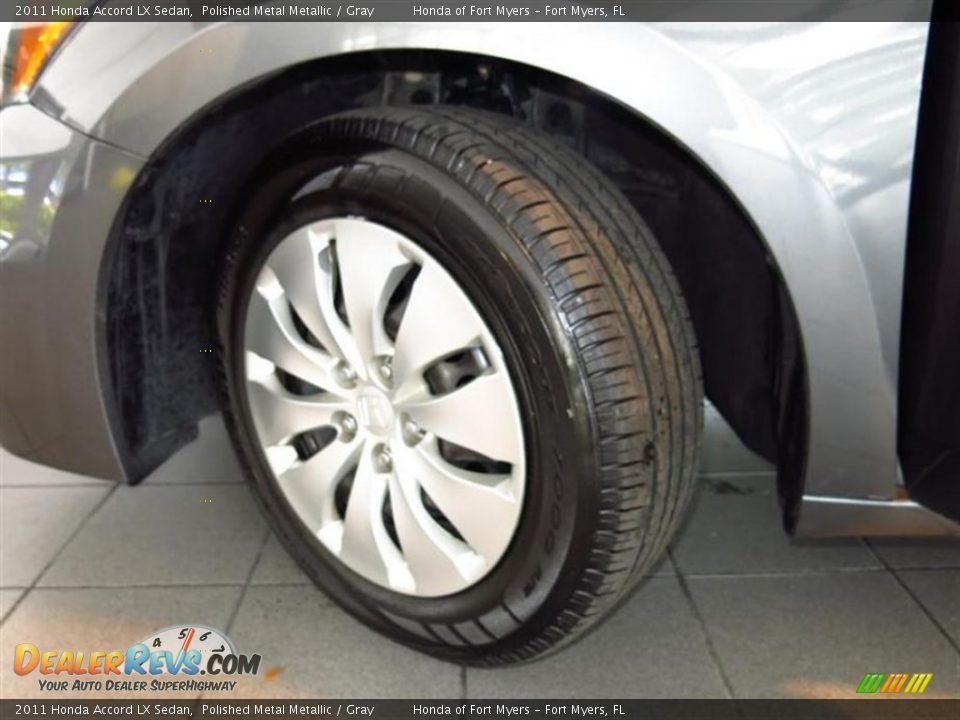 2011 Honda Accord LX Sedan Polished Metal Metallic / Gray Photo #26