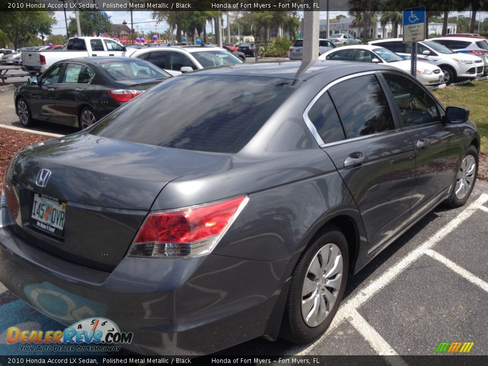 2010 Honda Accord LX Sedan Polished Metal Metallic / Black Photo #5