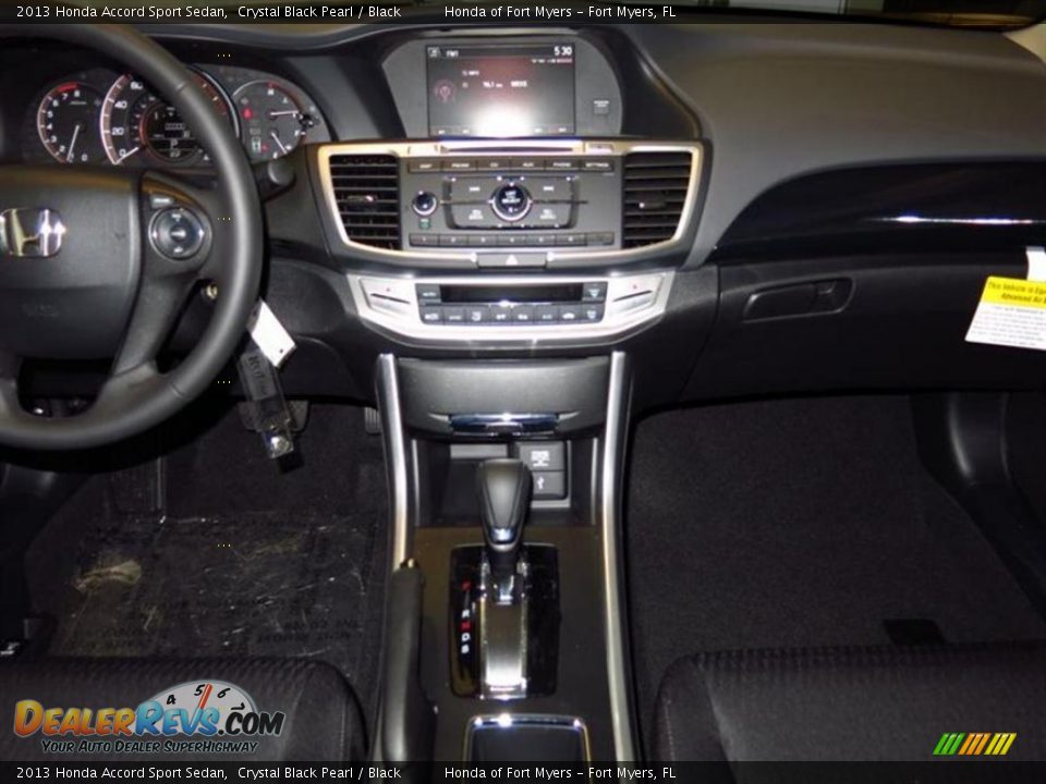 2013 Honda Accord Sport Sedan Crystal Black Pearl / Black Photo #6