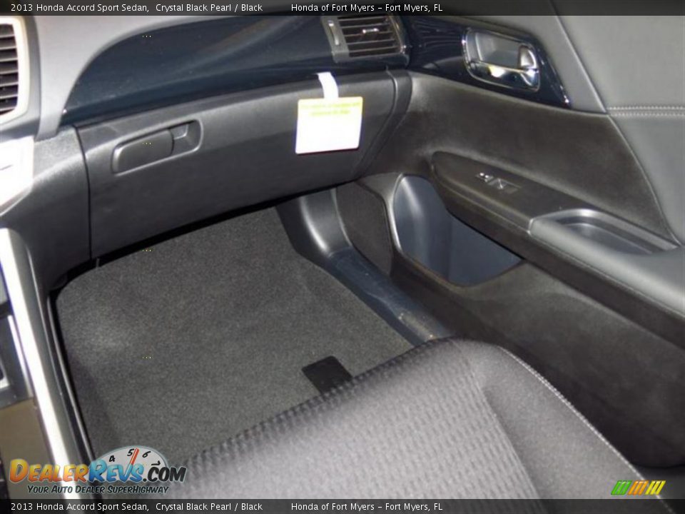 2013 Honda Accord Sport Sedan Crystal Black Pearl / Black Photo #7