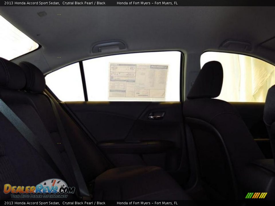 2013 Honda Accord Sport Sedan Crystal Black Pearl / Black Photo #8