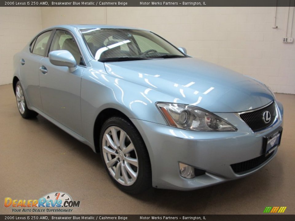 2006 Lexus IS 250 AWD Breakwater Blue Metallic / Cashmere Beige Photo #1