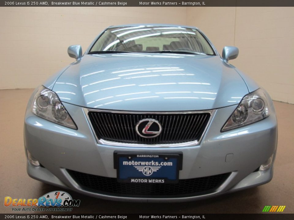 2006 Lexus IS 250 AWD Breakwater Blue Metallic / Cashmere Beige Photo #2