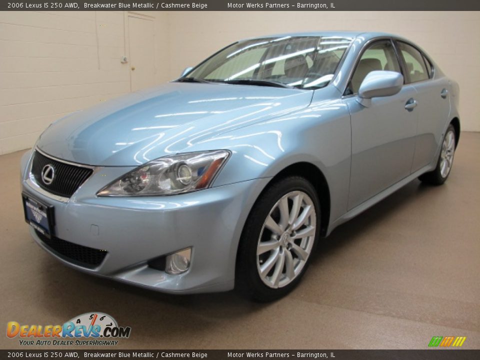 2006 Lexus IS 250 AWD Breakwater Blue Metallic / Cashmere Beige Photo #3