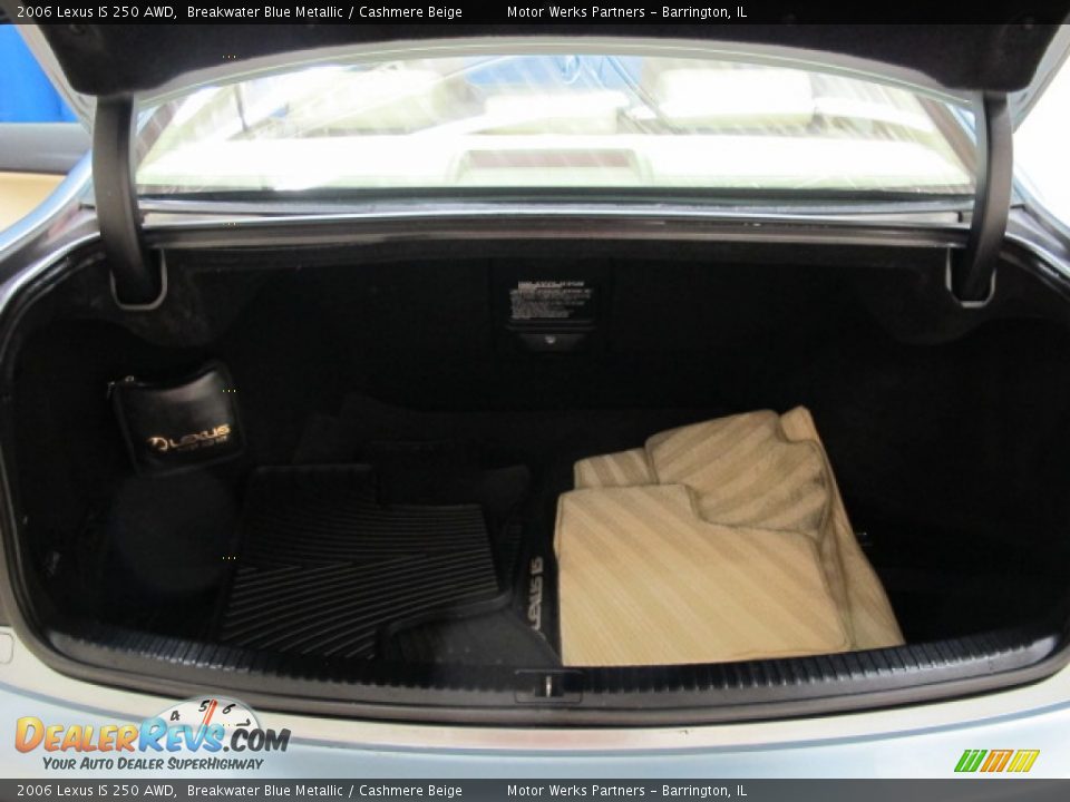 2006 Lexus IS 250 AWD Breakwater Blue Metallic / Cashmere Beige Photo #9