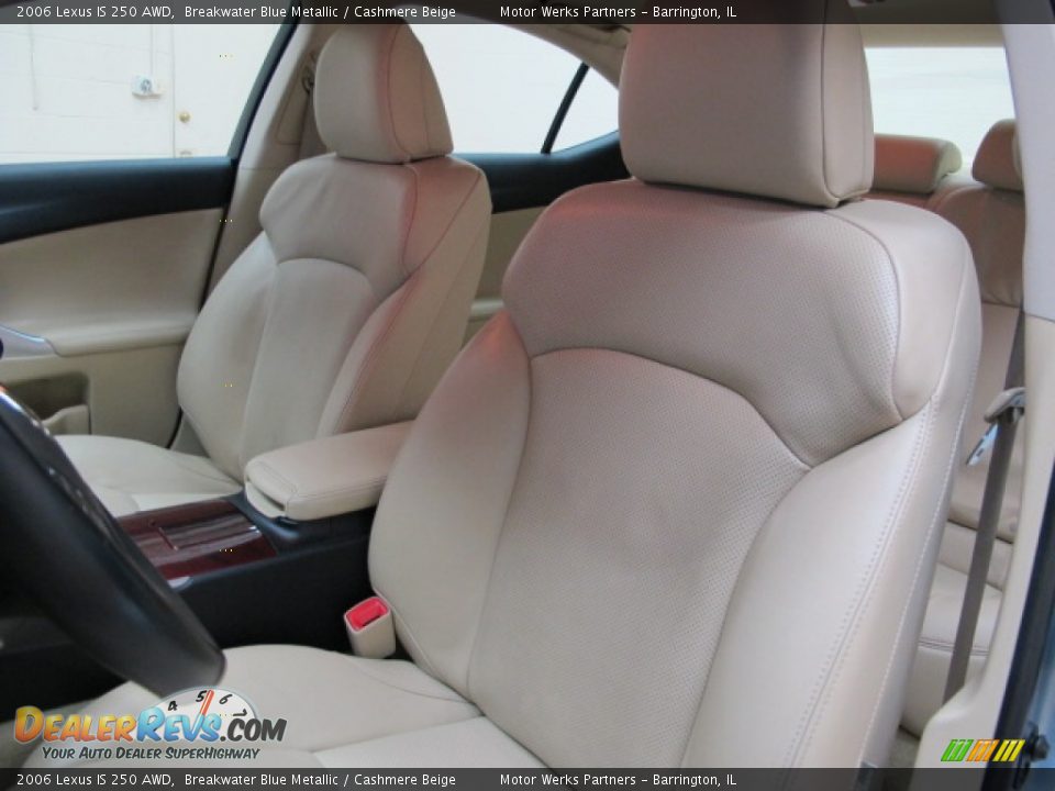 2006 Lexus IS 250 AWD Breakwater Blue Metallic / Cashmere Beige Photo #16