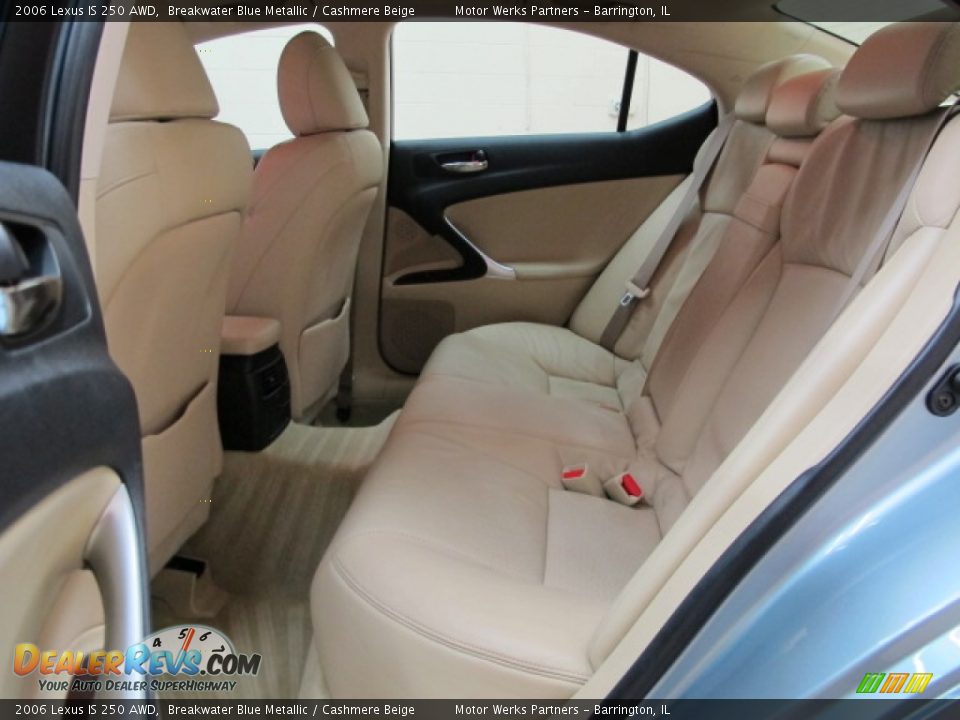 2006 Lexus IS 250 AWD Breakwater Blue Metallic / Cashmere Beige Photo #17