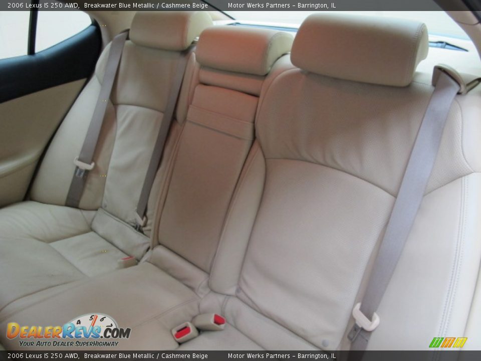 2006 Lexus IS 250 AWD Breakwater Blue Metallic / Cashmere Beige Photo #18