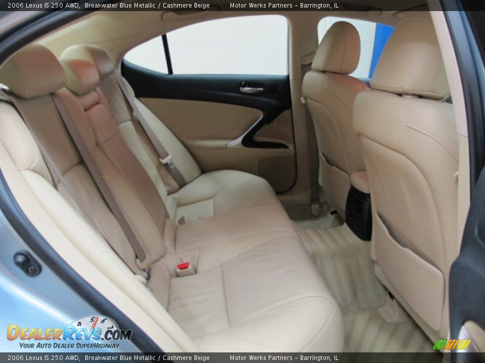 2006 Lexus IS 250 AWD Breakwater Blue Metallic / Cashmere Beige Photo #19