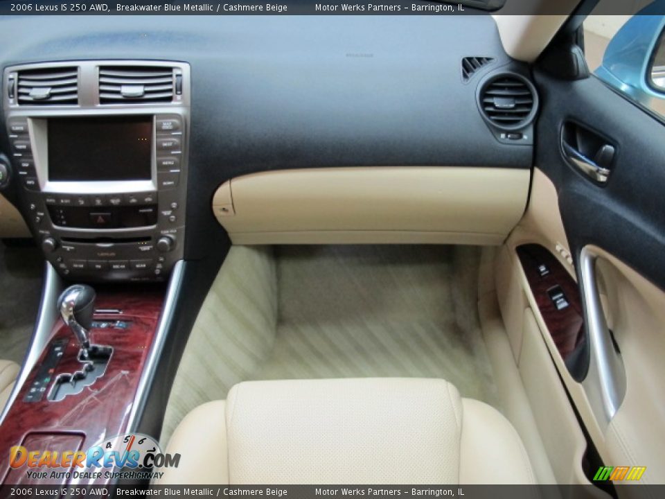 2006 Lexus IS 250 AWD Breakwater Blue Metallic / Cashmere Beige Photo #24