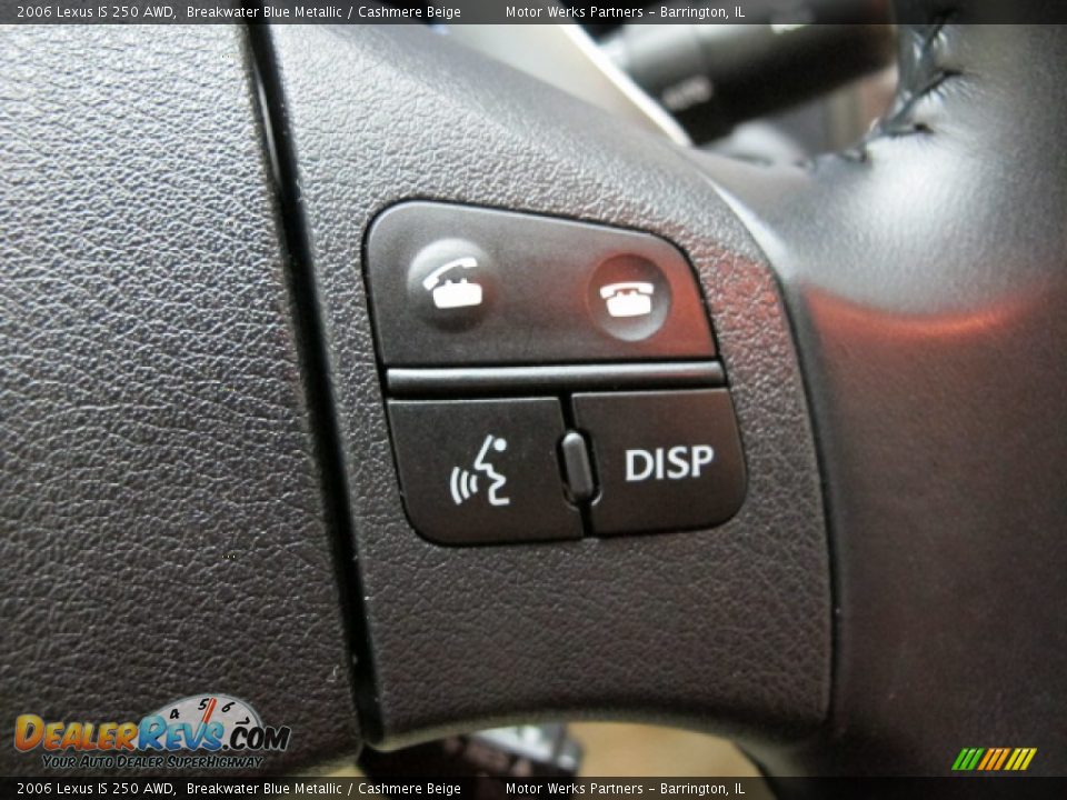 2006 Lexus IS 250 AWD Breakwater Blue Metallic / Cashmere Beige Photo #32