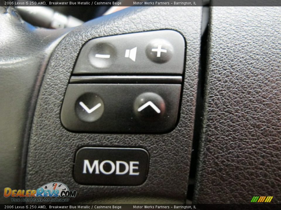 2006 Lexus IS 250 AWD Breakwater Blue Metallic / Cashmere Beige Photo #33