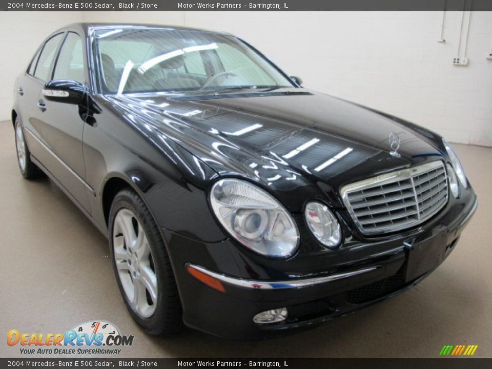 2004 Mercedes-Benz E 500 Sedan Black / Stone Photo #1