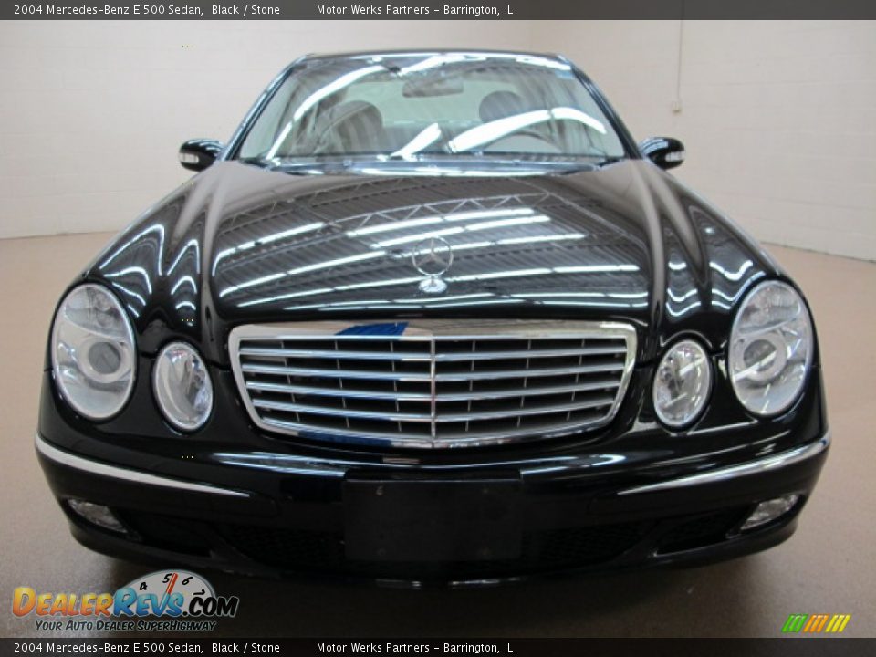 2004 Mercedes-Benz E 500 Sedan Black / Stone Photo #2