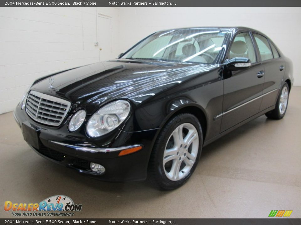 2004 Mercedes-Benz E 500 Sedan Black / Stone Photo #3