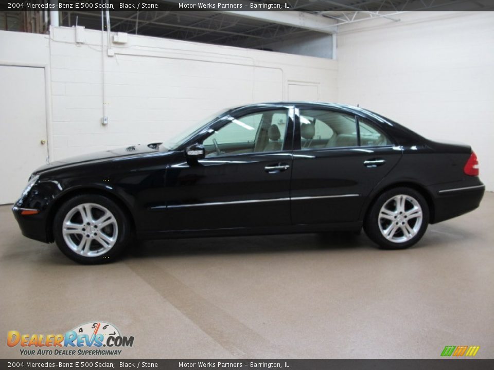 2004 Mercedes-Benz E 500 Sedan Black / Stone Photo #4