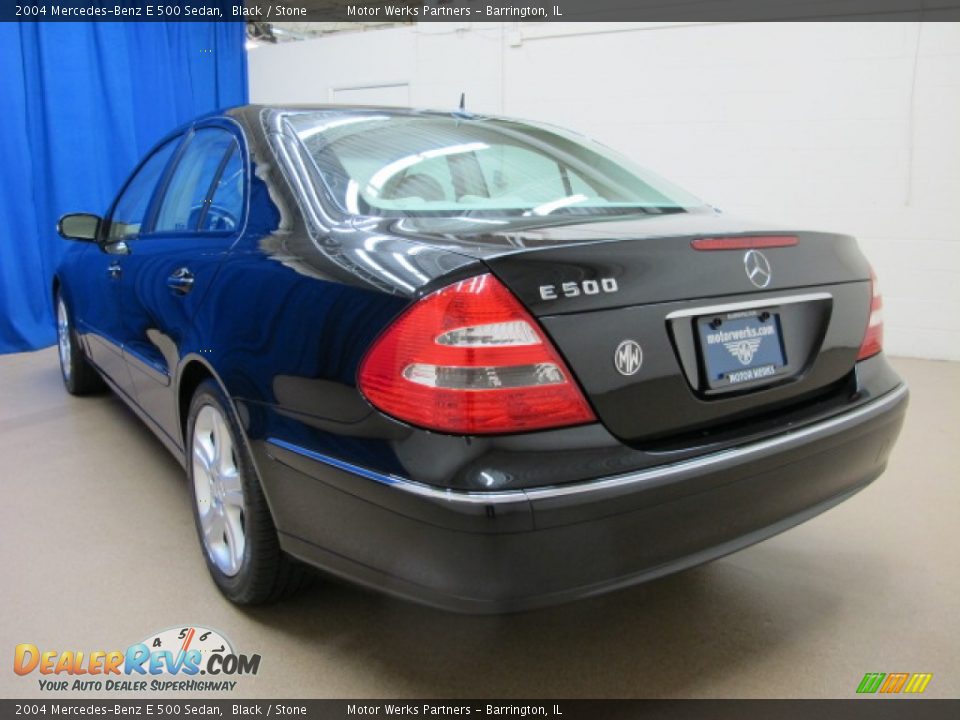 2004 Mercedes-Benz E 500 Sedan Black / Stone Photo #5