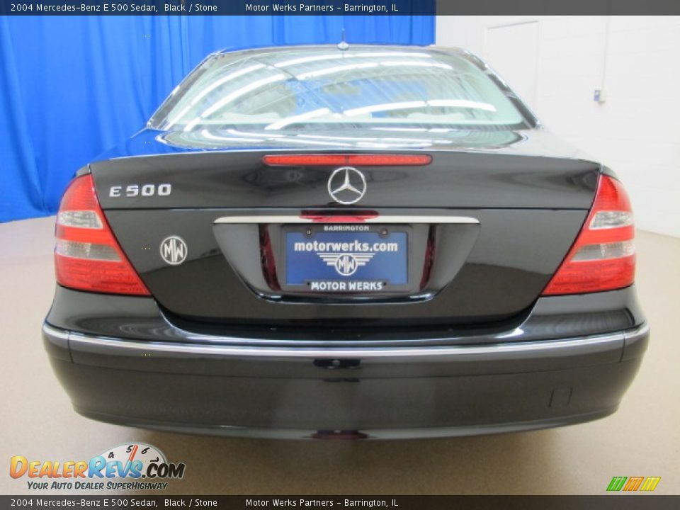 2004 Mercedes-Benz E 500 Sedan Black / Stone Photo #6