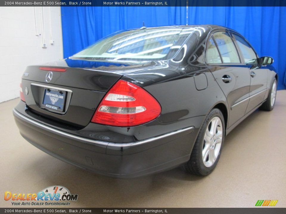 2004 Mercedes-Benz E 500 Sedan Black / Stone Photo #7