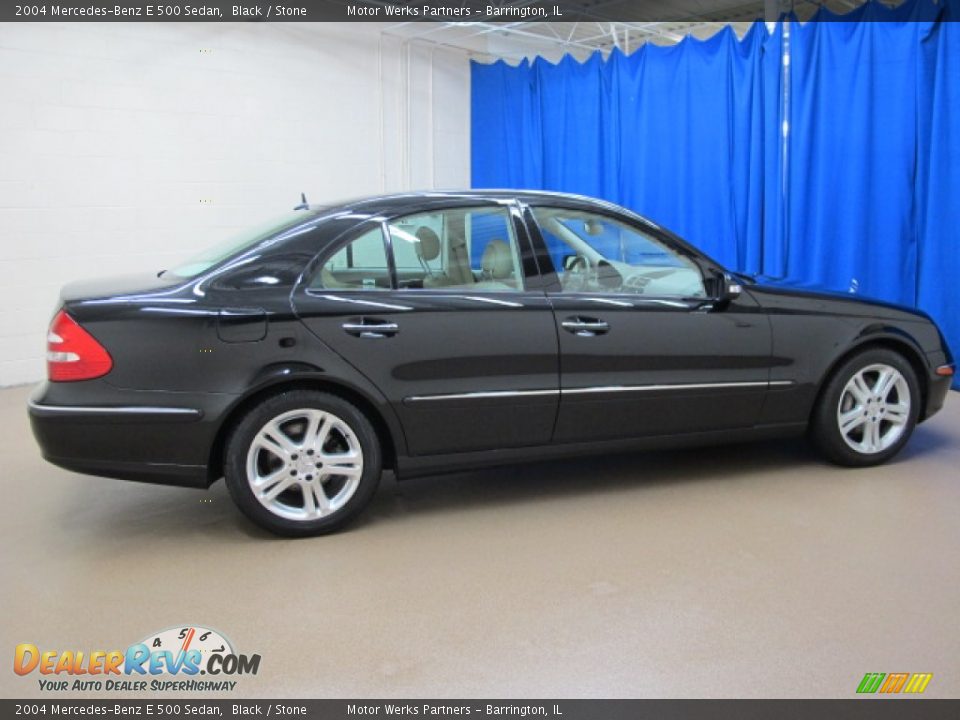 2004 Mercedes-Benz E 500 Sedan Black / Stone Photo #8