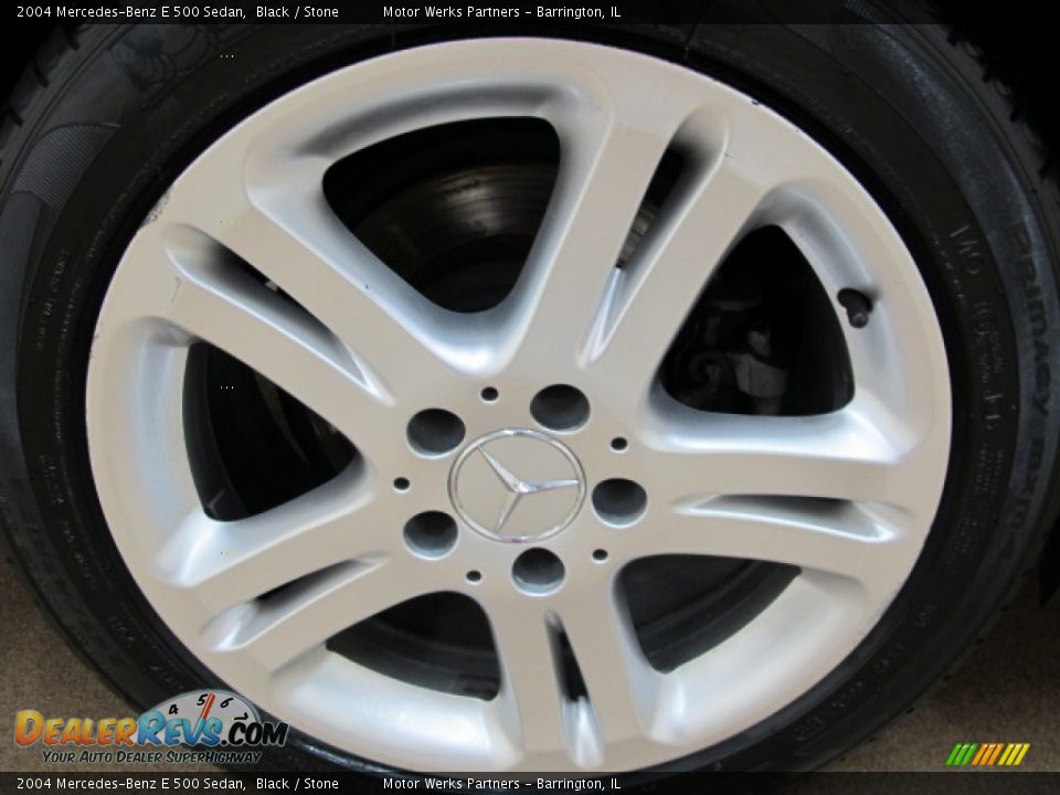 2004 Mercedes-Benz E 500 Sedan Black / Stone Photo #11
