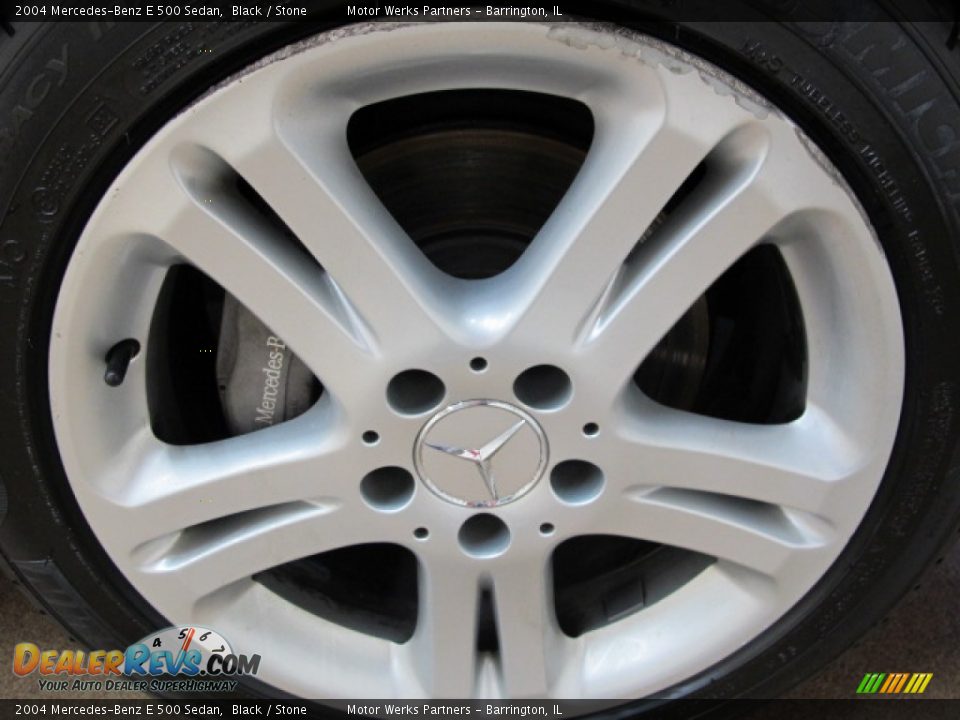 2004 Mercedes-Benz E 500 Sedan Black / Stone Photo #12