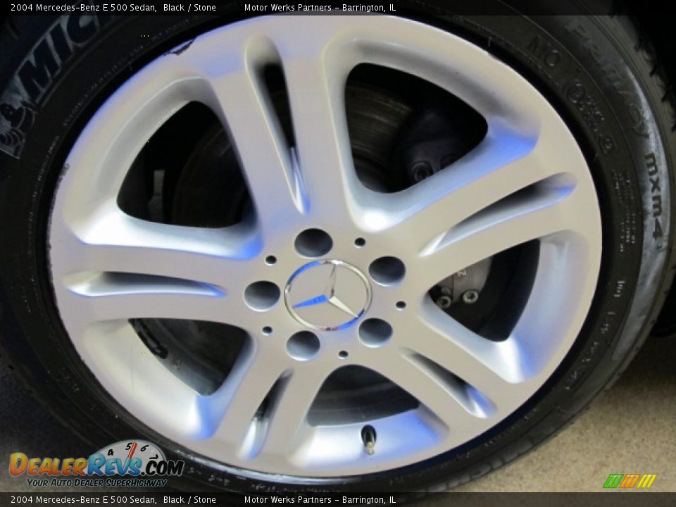 2004 Mercedes-Benz E 500 Sedan Black / Stone Photo #13