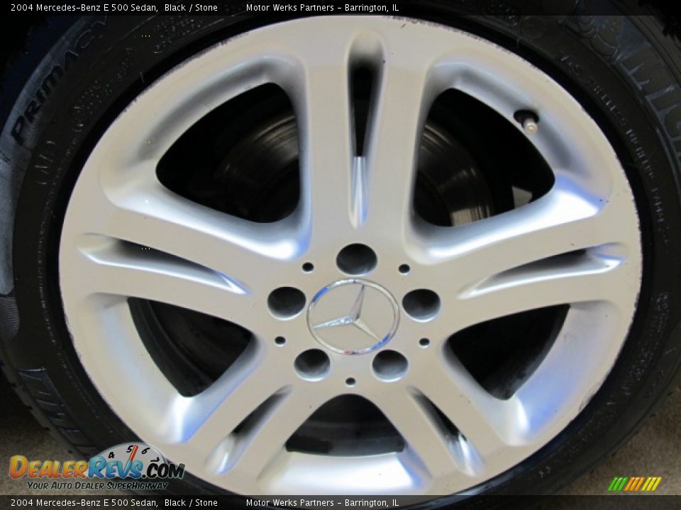 2004 Mercedes-Benz E 500 Sedan Black / Stone Photo #14