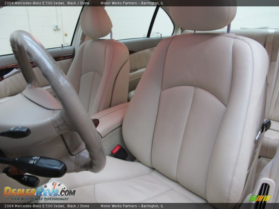 2004 Mercedes-Benz E 500 Sedan Black / Stone Photo #16