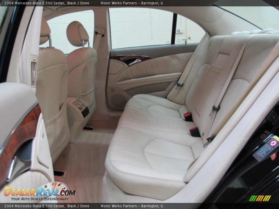 2004 Mercedes-Benz E 500 Sedan Black / Stone Photo #17