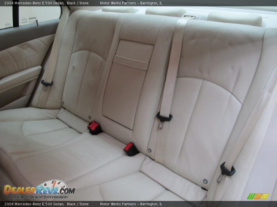 2004 Mercedes-Benz E 500 Sedan Black / Stone Photo #18