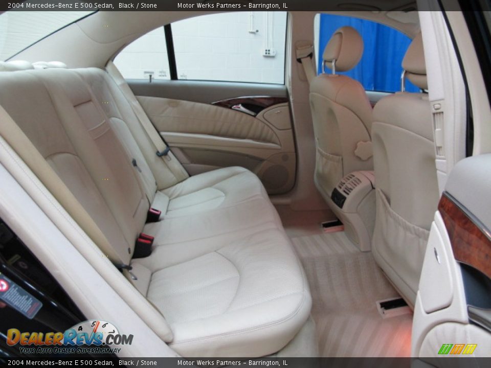 2004 Mercedes-Benz E 500 Sedan Black / Stone Photo #19