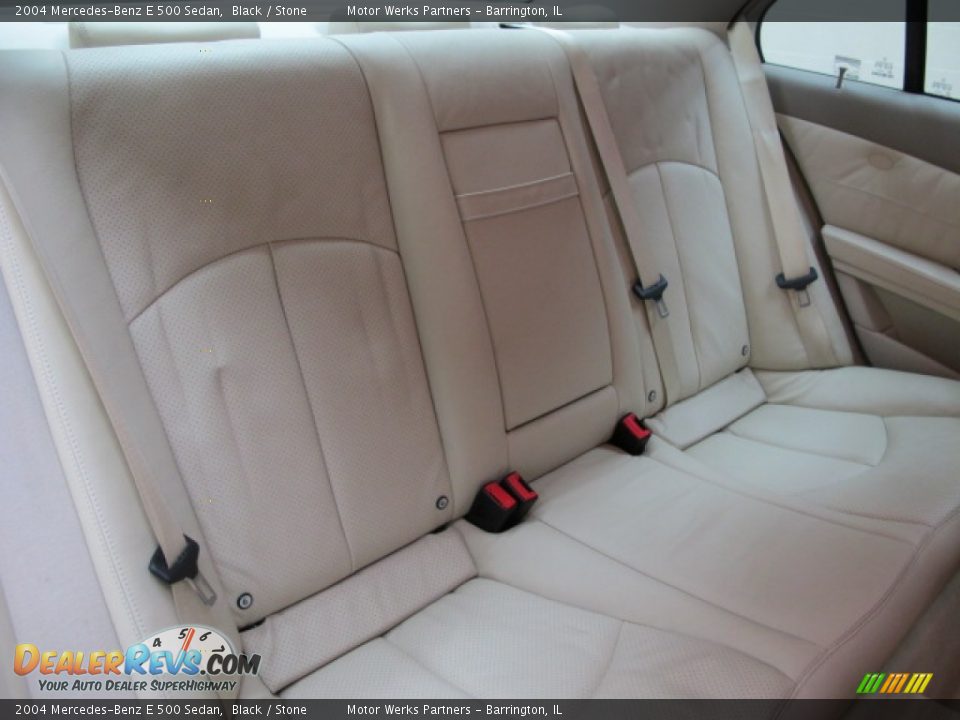2004 Mercedes-Benz E 500 Sedan Black / Stone Photo #20