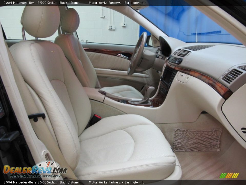 2004 Mercedes-Benz E 500 Sedan Black / Stone Photo #21