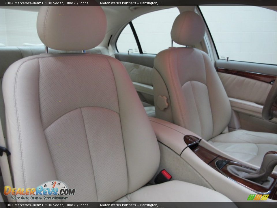 2004 Mercedes-Benz E 500 Sedan Black / Stone Photo #22