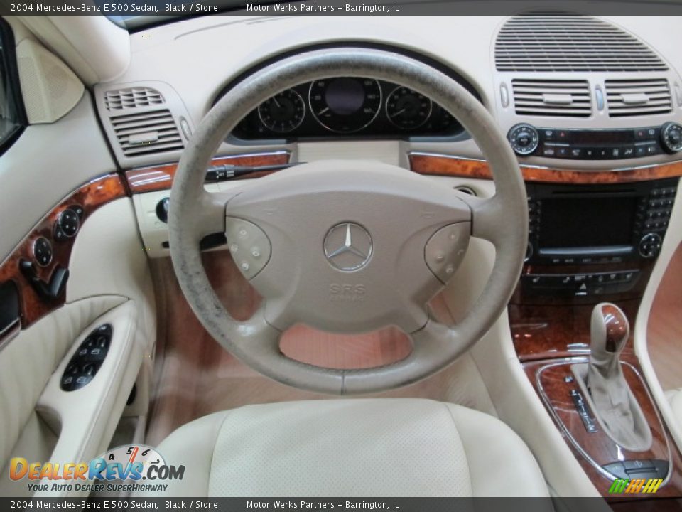 2004 Mercedes-Benz E 500 Sedan Black / Stone Photo #23