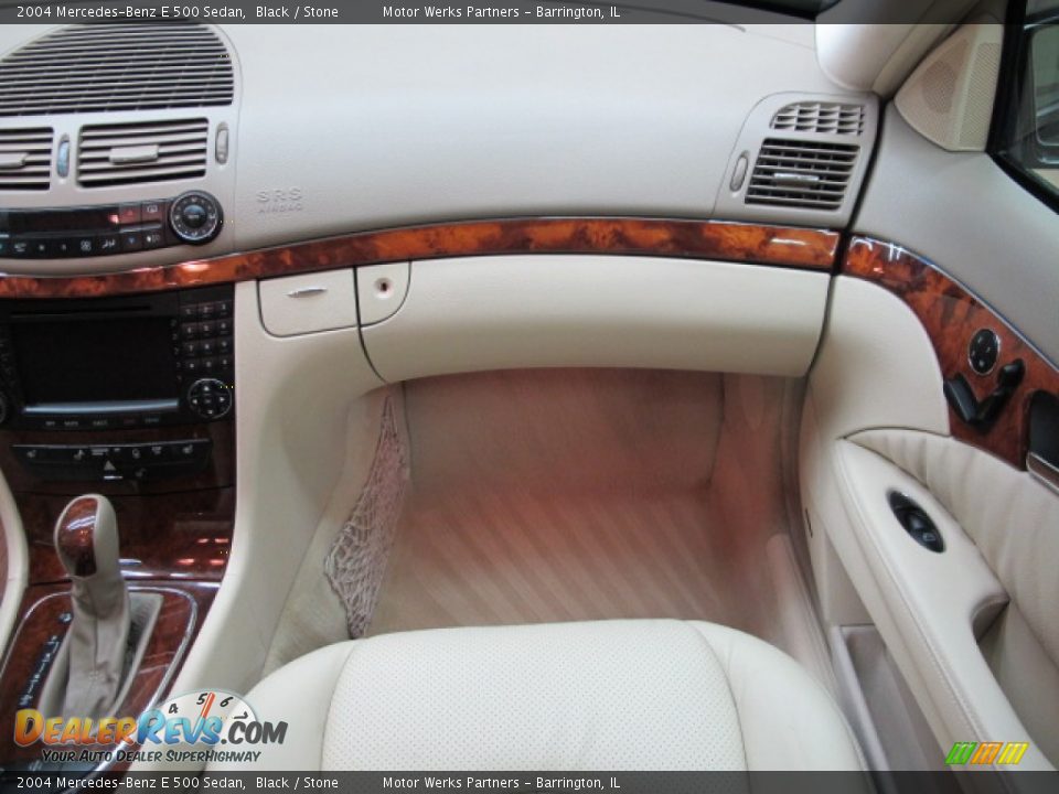 2004 Mercedes-Benz E 500 Sedan Black / Stone Photo #24