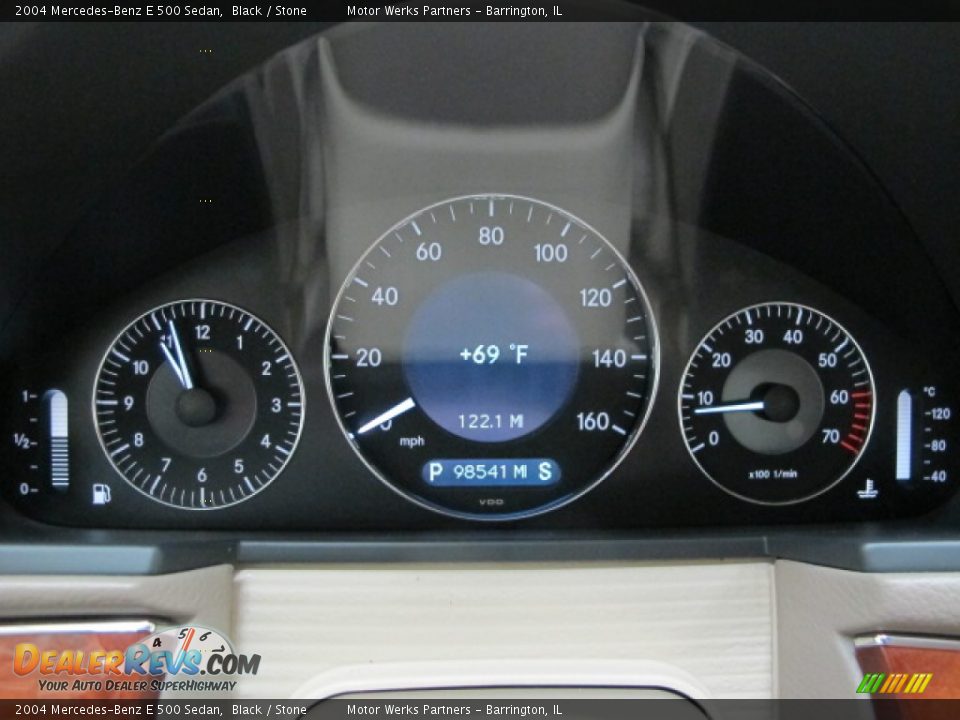 2004 Mercedes-Benz E 500 Sedan Black / Stone Photo #25