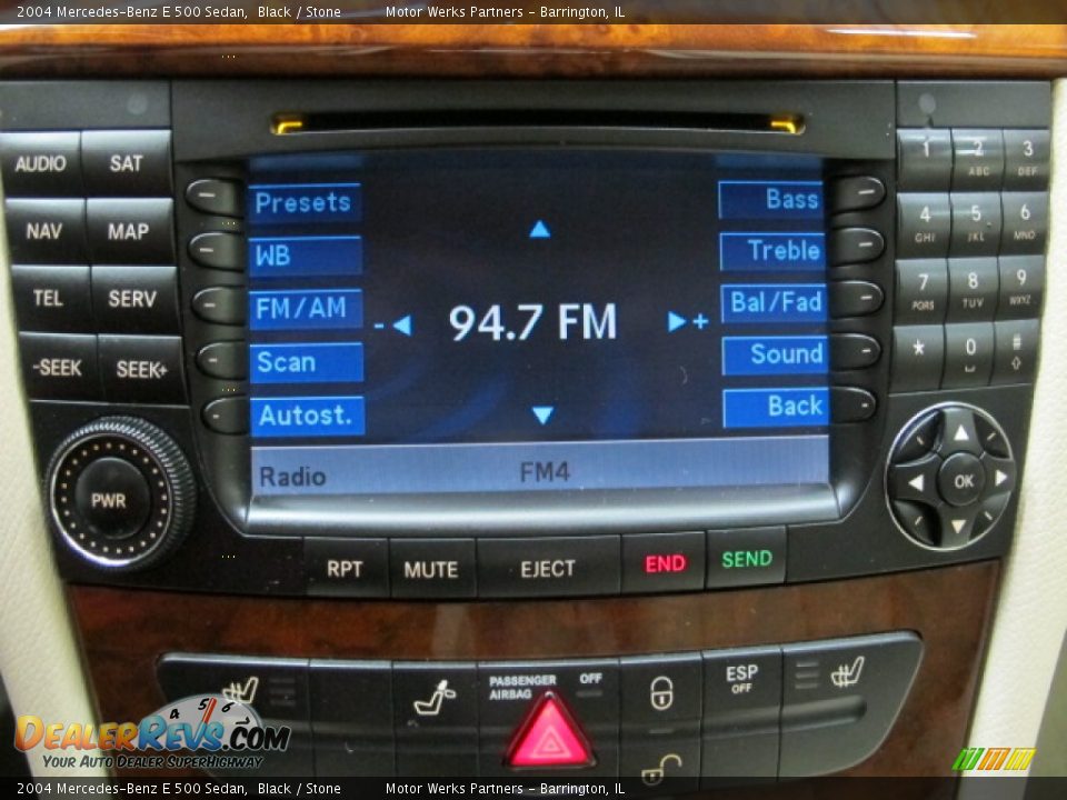 2004 Mercedes-Benz E 500 Sedan Black / Stone Photo #28