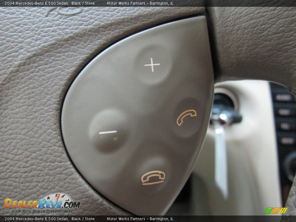 2004 Mercedes-Benz E 500 Sedan Black / Stone Photo #32