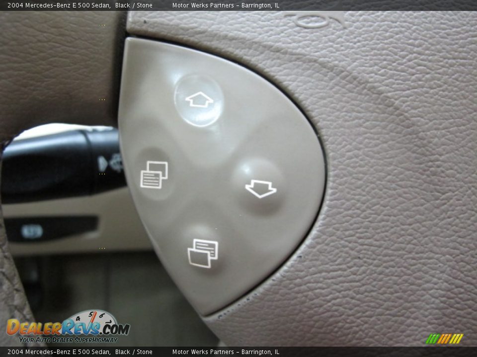 2004 Mercedes-Benz E 500 Sedan Black / Stone Photo #33