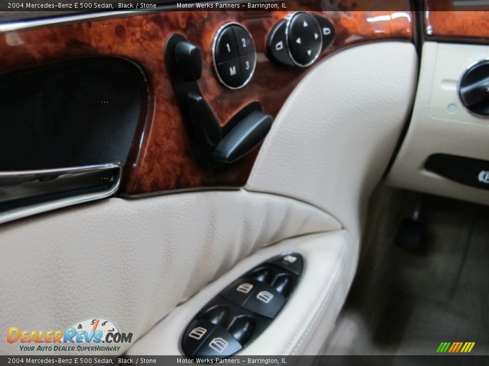 2004 Mercedes-Benz E 500 Sedan Black / Stone Photo #34