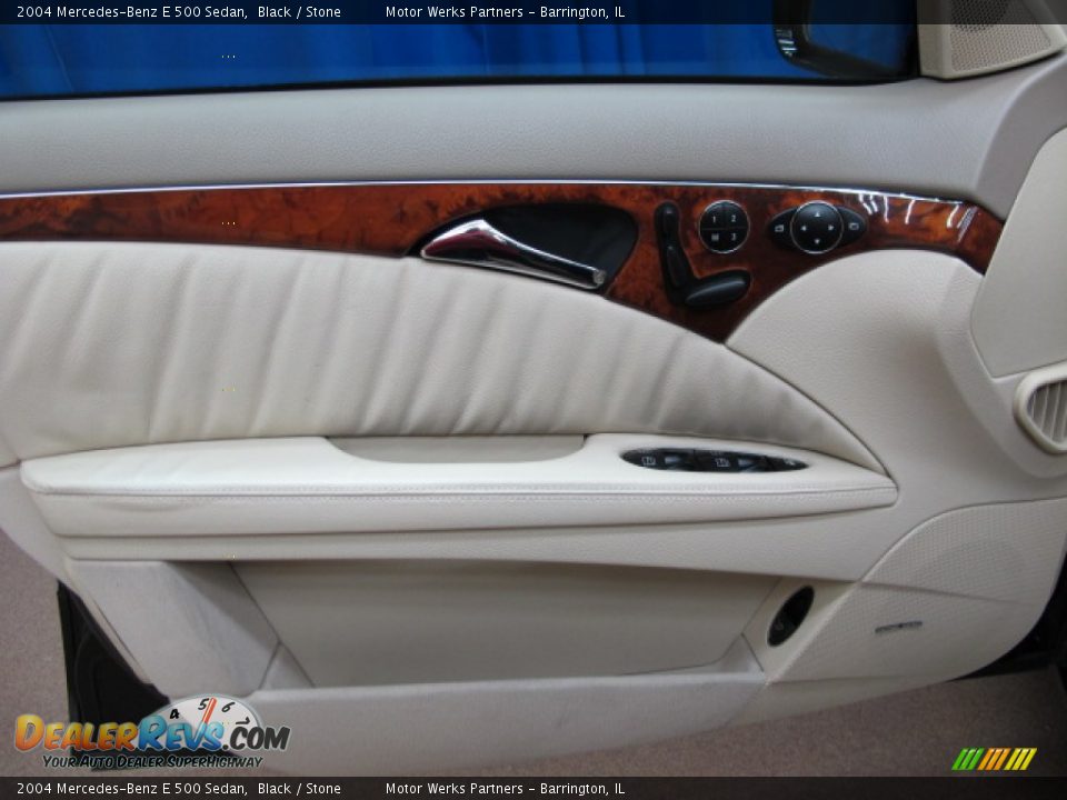 2004 Mercedes-Benz E 500 Sedan Black / Stone Photo #35